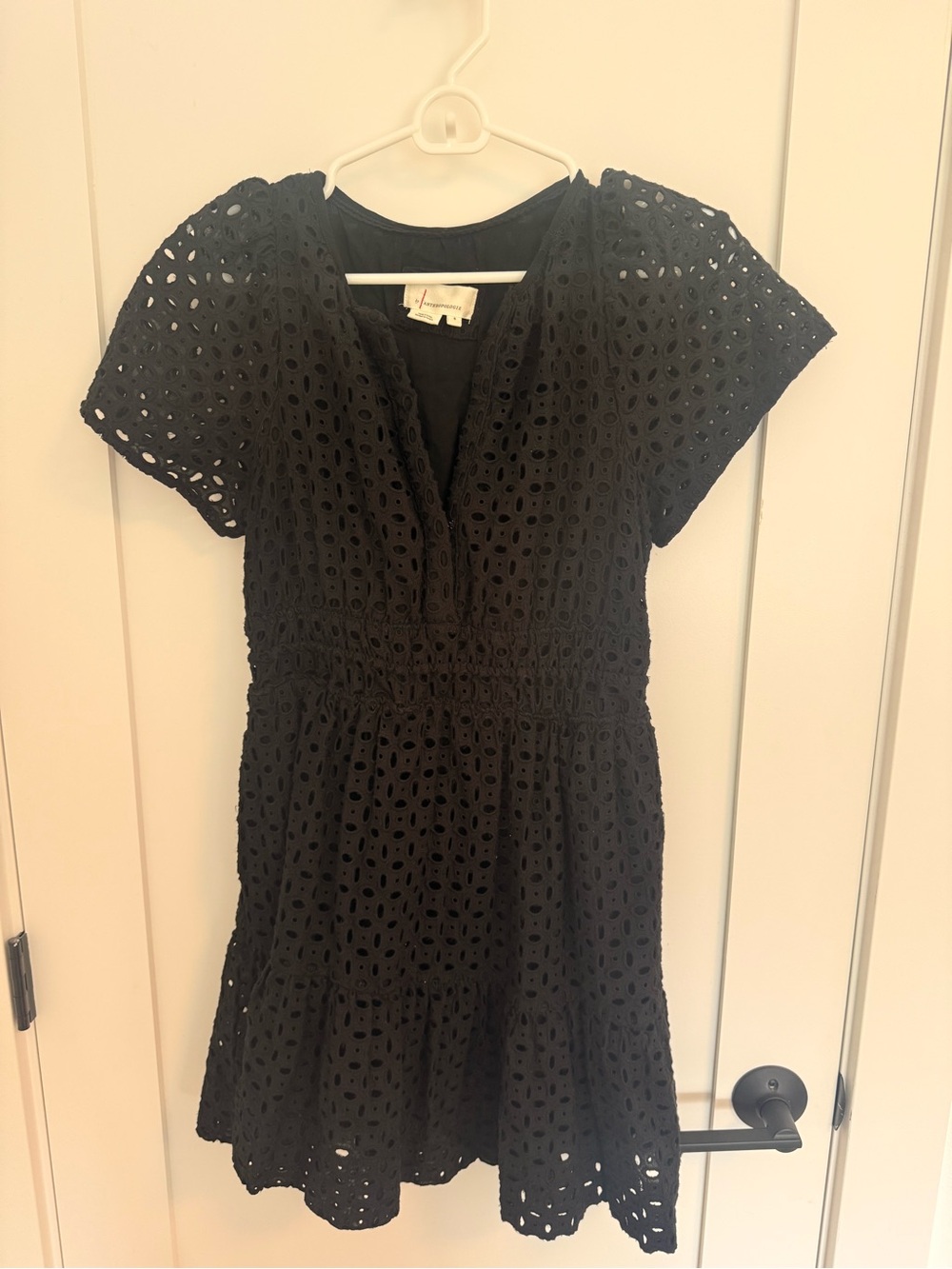 Anthropolgie Somerset Mini Dress - Black Eyelet